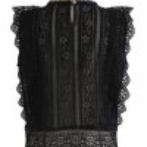 Chicwish sleeveless lace top in black